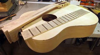 parts sanded to bare wood
