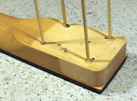 filling old screw holes